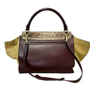 Celine Brown Medium Trapeze Leather Satchel Light brown - Jiaxyk